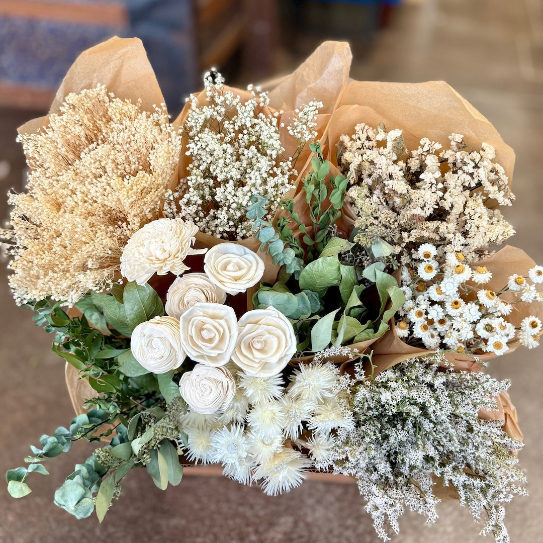 Bulk Flowers - White & Green