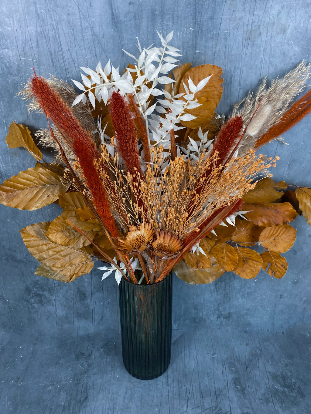 Viola dried flower bouquet