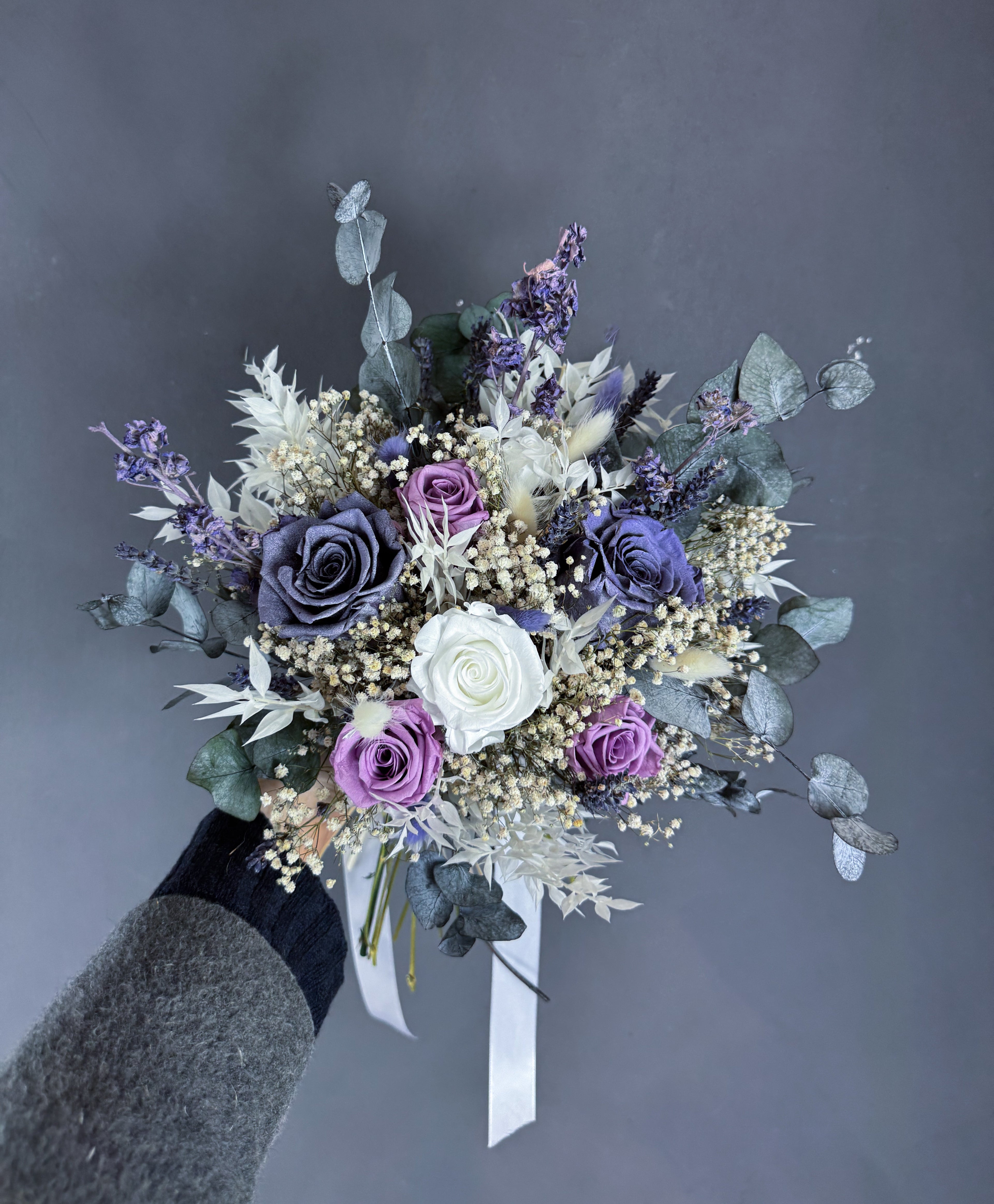 Amelia dried flower bridal bouquet