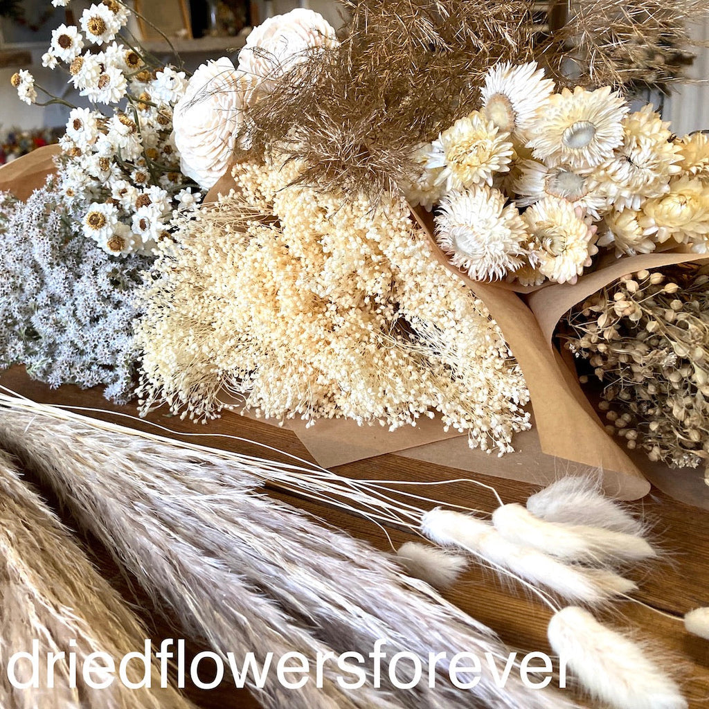 Bulk Flowers - Ivory White & Gold